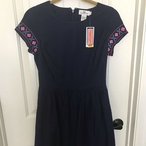 NWT Vineyard Vines Navy Linen Dress